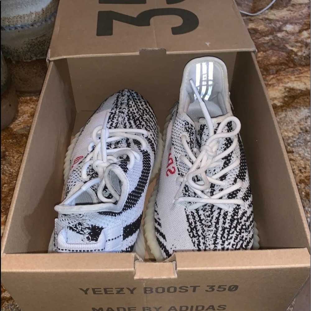 Zebra Yeezys